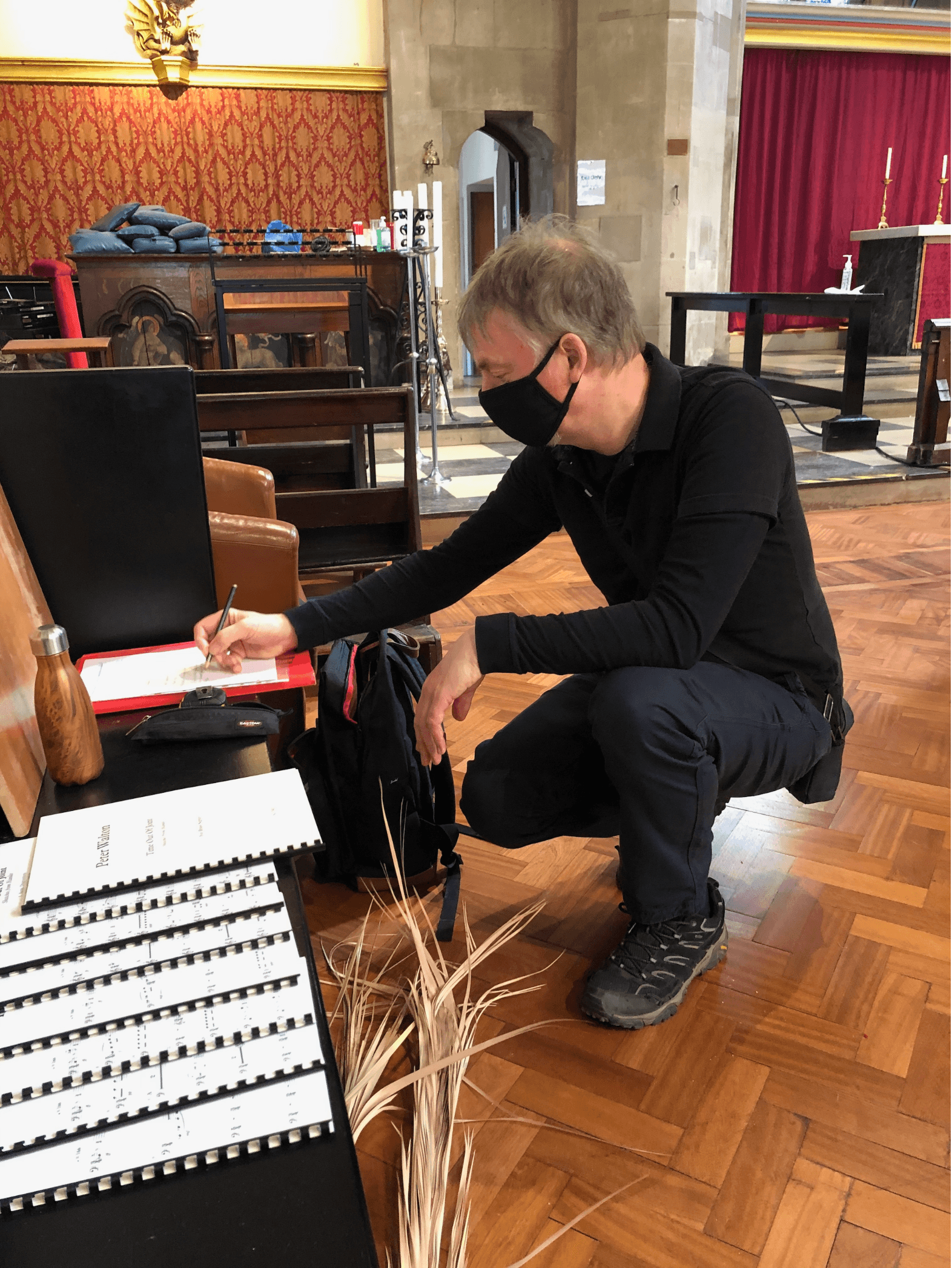 Last minute checking at the Time Out Of Joint session